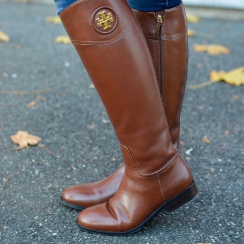 Tory Burch 'Ashlynn' Riding Boot brown size 7.5